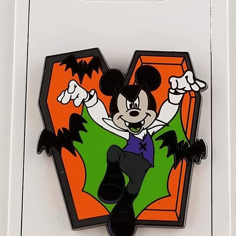 Disney Parks Vampire Mickey Mouse Halloween Pin
